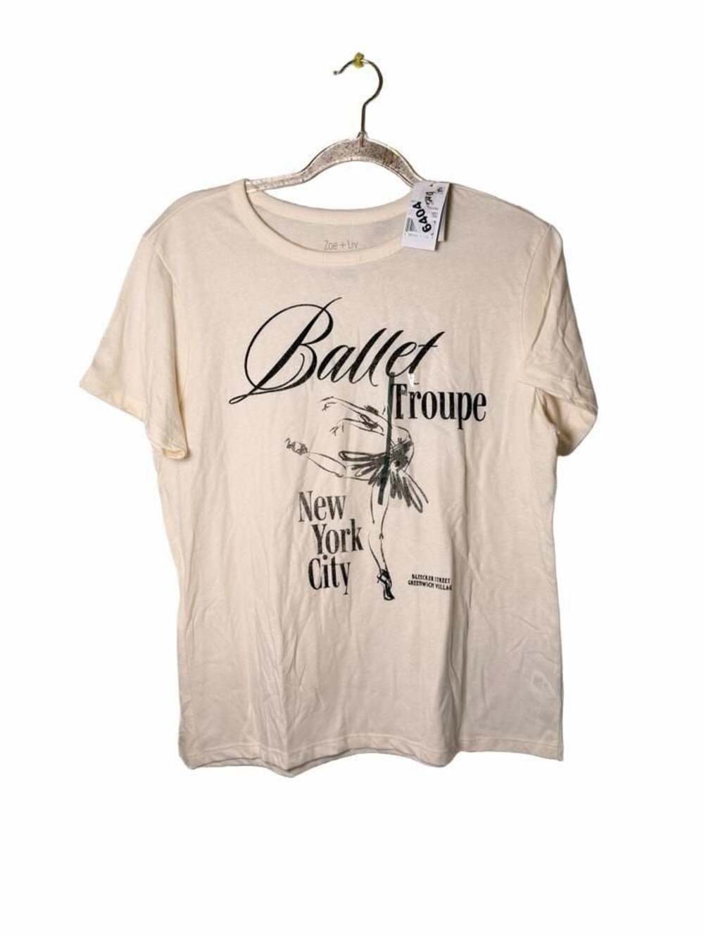 Zoe + Liv Ballet Troupe New York City Graphic T-Shirt Size M